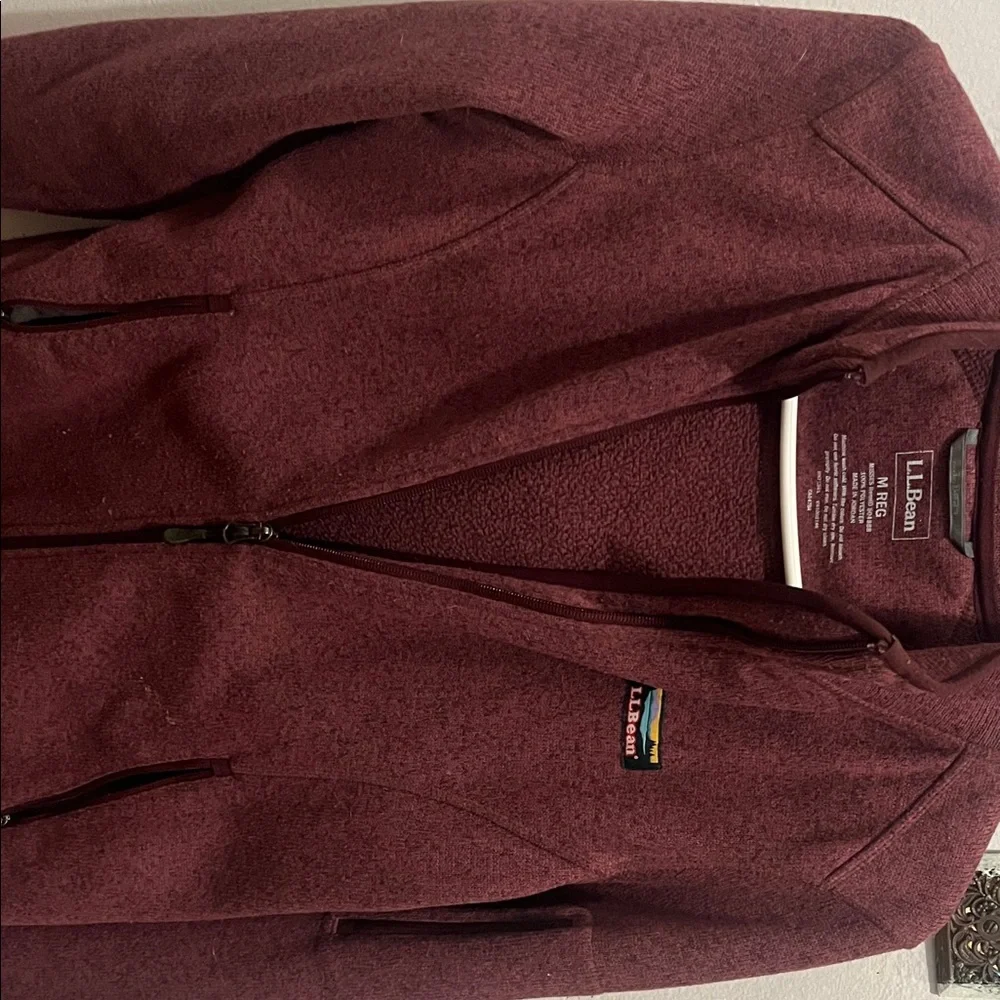 L.L. Bean Burgundy Knit Sweater - Picture 4 of 5